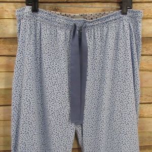 Zoe & Bell Floral Cotton Women's PJ Bottoms XL
